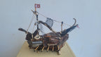 The  Bastarda Vintage Driftwood Sailing Ship Handmade Wooden Model Boat Homeartparis production