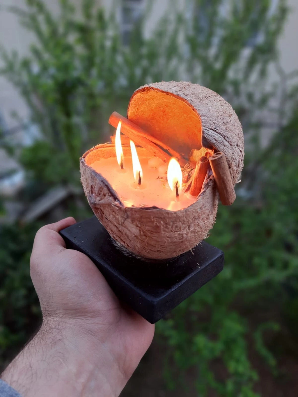 The Candle in Real Coconut Natural Coconut Decorative Candle Homeartparis production)