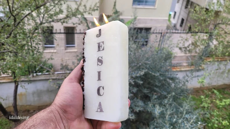 homeartparis coffee bean candle with name, scented coffee bean candle with name, personalized gift, dw decorative handmade coffee bean candle