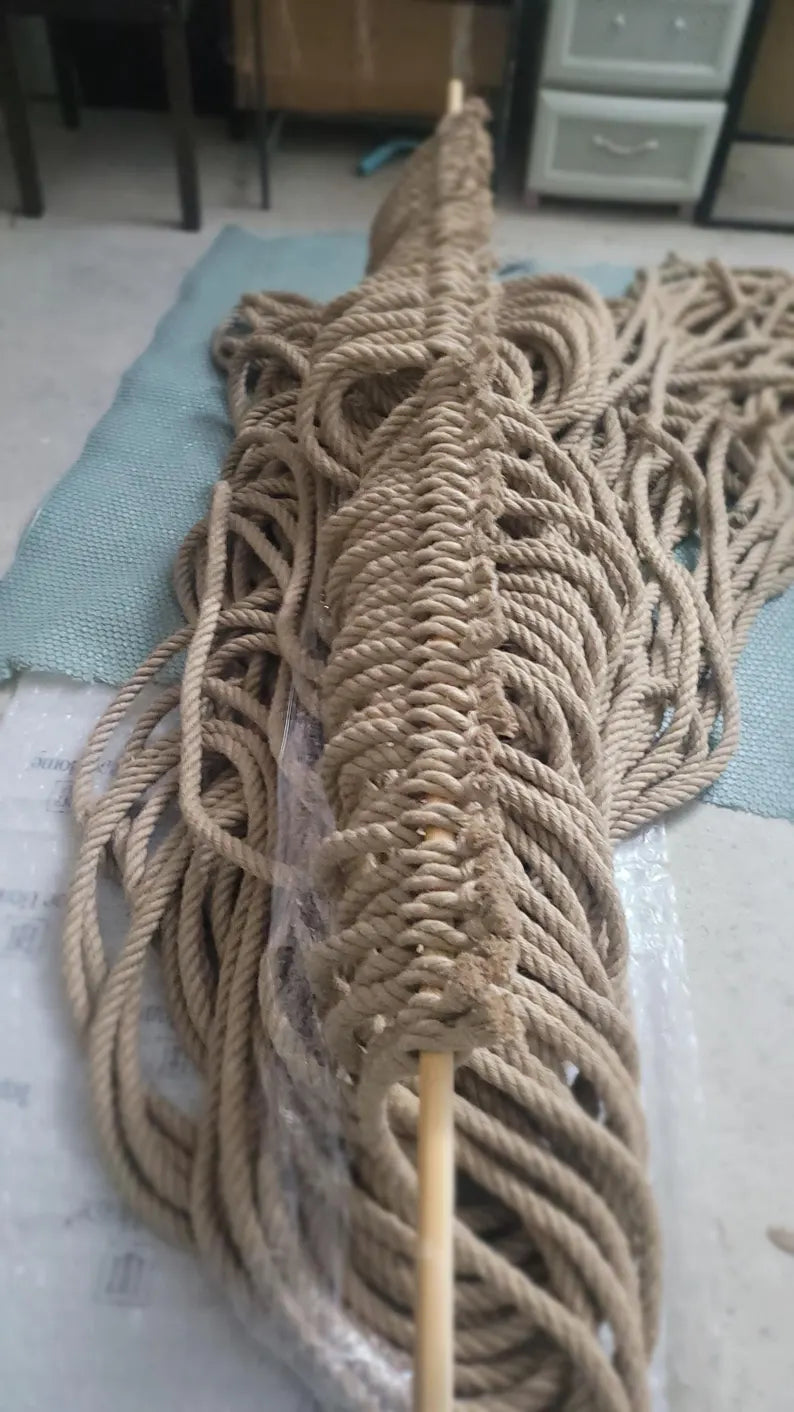 Handmade Jute Rope Room Divider 1.5x2m Rustic Boho Wall Decor Homeartparis production