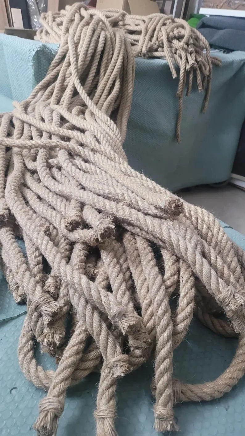 Handmade Jute Rope Room Divider 1.5x2m Rustic Boho Wall Decor Homeartparis production