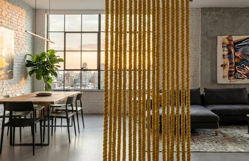 Handmade Jute Rope Room Divider 1.5x2m Rustic Boho Wall Decor Homeartparis production