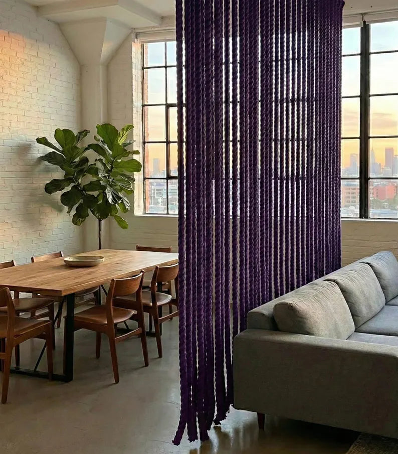 Handmade Jute Rope Room Divider 1.5x2m Rustic Boho Wall Decor Homeartparis production