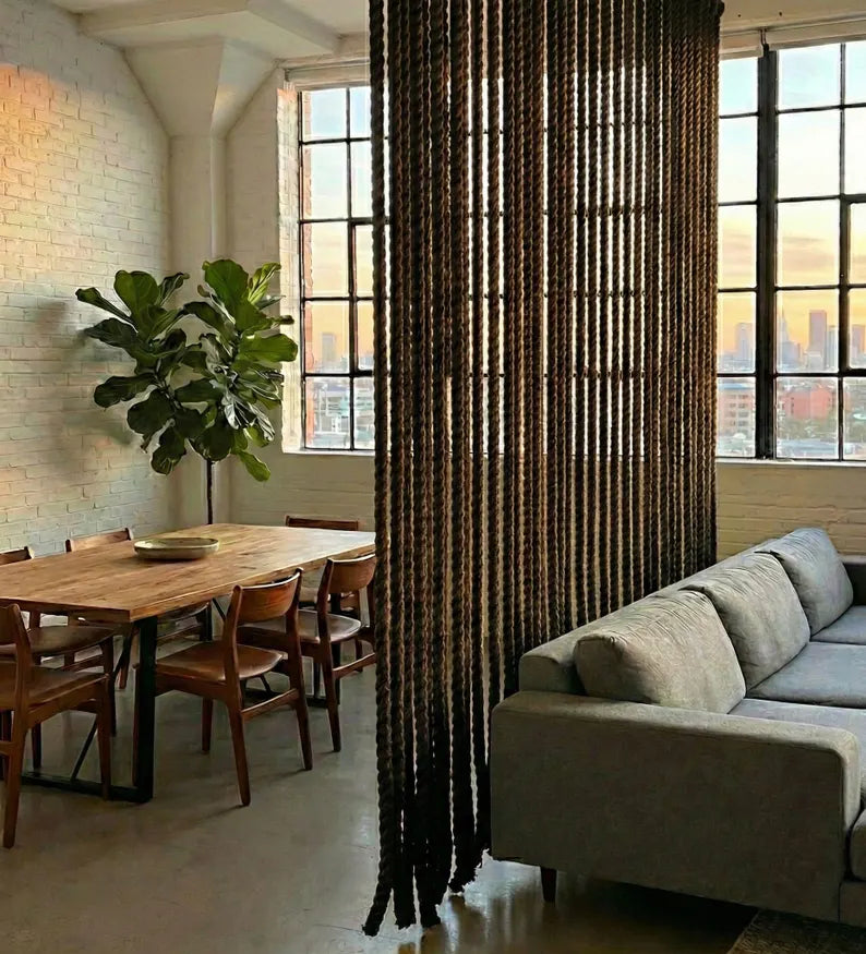 Handmade Jute Rope Room Divider 1.5x2m Rustic Boho Wall Decor Homeartparis production