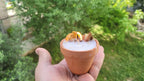 homeartparis Handmade Terracotta Pot Candle 5 pcs set, Rustic Decor with Cinnamon & Dried Fruit, Wedding Favor, Table Centerpiece, Natural Kitchen Candle