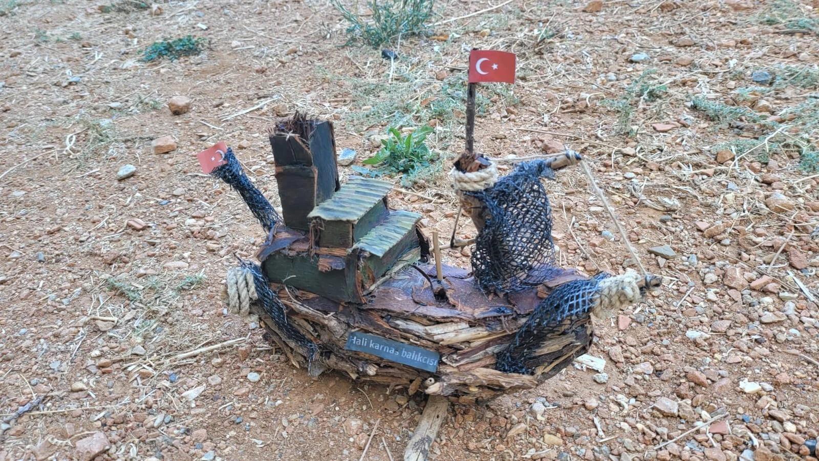 Hali Karnasos Fisherman Vintage Wooden Fishing Boat Driftwood Art Homeartparis production