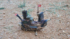 Hali Karnasos Fisherman Vintage Wooden Fishing Boat Driftwood Art Homeartparis production