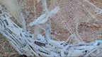 The Vintage Large Wood Pirate Ship Heaven's Ship Driftwood Collection White Model Boat Homeartparis production