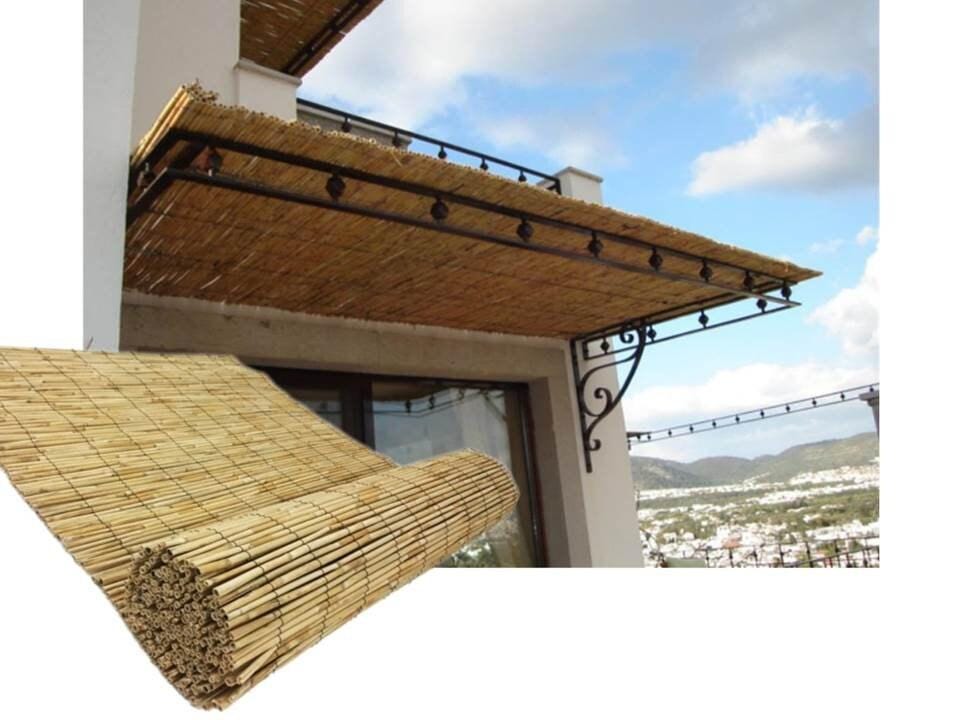 5 Meter Wide Natural Reed Screen Fence Custom Height Bamboo Roll Homeartparis production