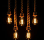 Custom large rustic rope chandelier, by homeartparis