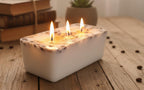 Custom Large 3 Wick Coffee Scented Candle Farmhouse Table Centerpiece Homeartparis production