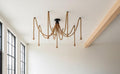 Rustic Rope Spider Chandelier Custom Length Multi Pendant Light Homeartparis production