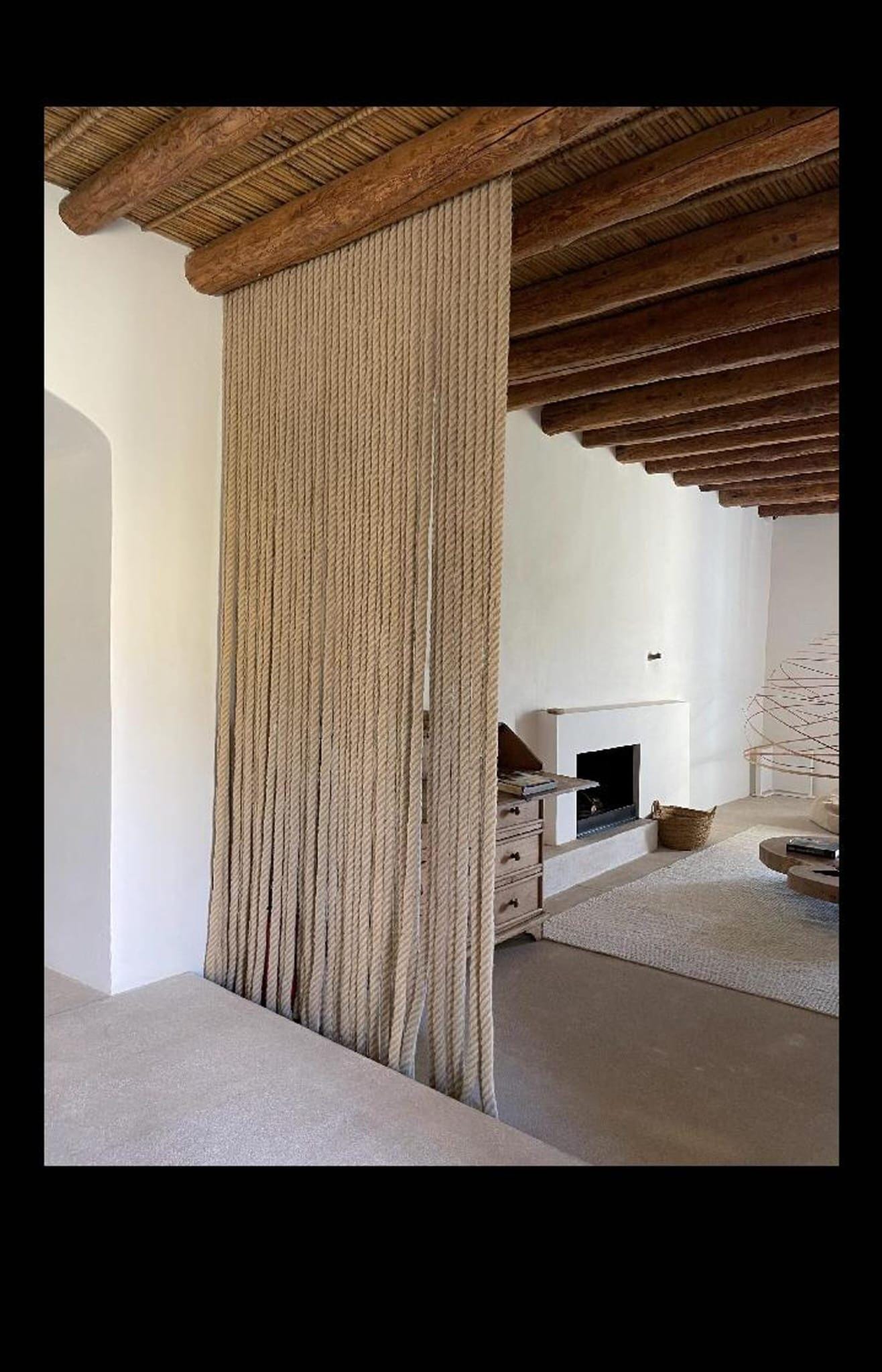 rope Curtain Rustic Room Divider Natural Jute Wall Hanging Homeartparis production