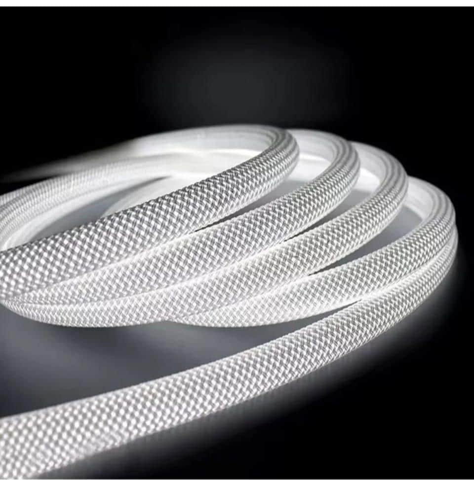 Rgb Led Rope Light Strip (5 Meter), Flexible USB LED Tape with Fabric Braid, App & Remote Controlled Colorful Lighting, DIY Craft Supply