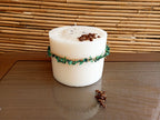 custom Large Coffee Bean Decorated Cylinder Pillar Candle 3.5kg Homeartparis production
