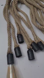 Rope Chandelier Custom Length Rustic Pendant Light Jute Rope Lamp Industrial Cafe Restaurant Lighting UL CE Certified Sevo Design