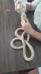 Custom large rustic rope chandelier, by homeartparis