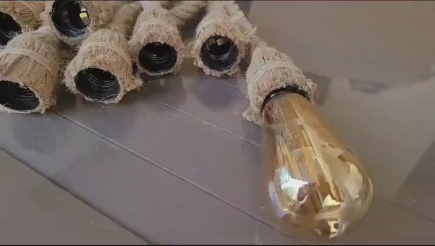 Rope Chandelier Scandinavian Multi Pendant Spider Light Homeartparis production