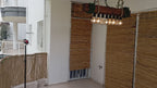 Vintage Barn Wood Beam and Rope Chandelier 8-Light Industrial Pendant Homeartparis production