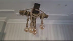 Chunky Rope Cross Beam Chandelier, Rustic Beam Light, Custom Farmhouse Lighting, 5-Light Dining Room Fixture