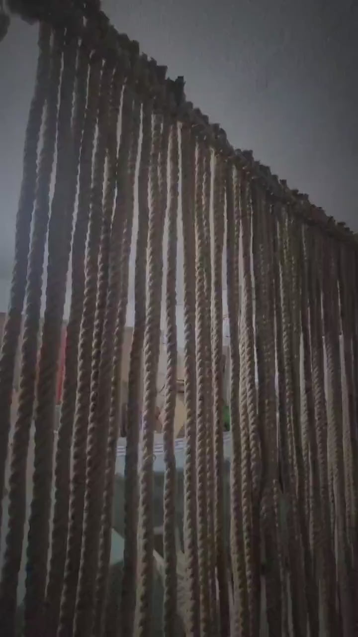 Handmade Jute Rope Room Divider 1.5x2m Rustic Boho Wall Decor Homeartparis production