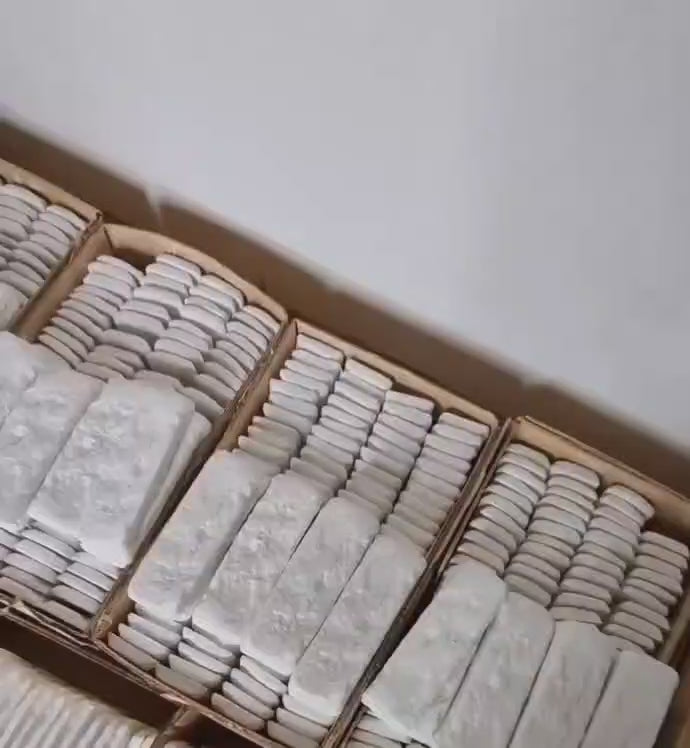Handmade Decorative Paintable Bricks - Set of 100