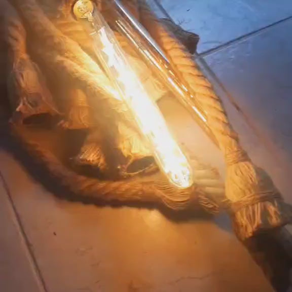 Grand 40-Arm Linear Jute Rope Chandelier - Extra Long Customizable Cascade Lighting - Homeartparis production