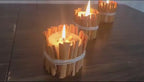 Natural Cinnamon Stick Candle , 3 pcs Handmade candle,  Rustic Table Centerpiece Homeartparis production