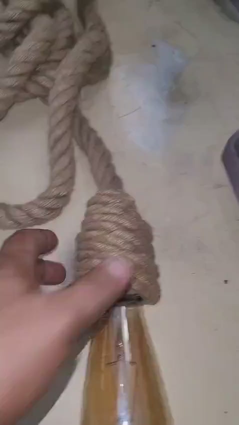 3 in 1 Rope Light, ROPE Pendant,  Rustic Jute Lamp, Beach House Decoration