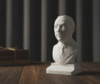 Recep Tayyip Erdoğan Bust, World Leaders Series Statue, Collectible Marble Dust Figurine, Office Desk Decor, Executive Gift