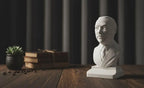 Recep Tayyip Erdoğan Bust, World Leaders Series Statue, Collectible Marble Dust Figurine, Office Desk Decor, Executive Gift
