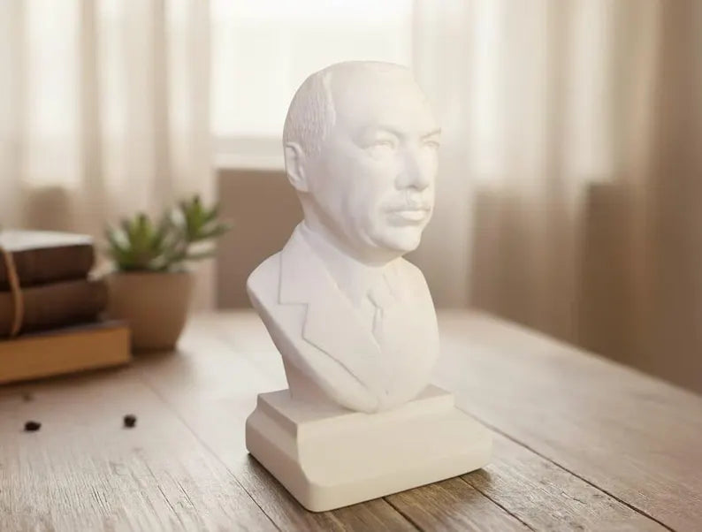 Recep Tayyip Erdoğan Bust, World Leaders Series Statue, Collectible Marble Dust Figurine, Office Desk Decor, Executive Gift