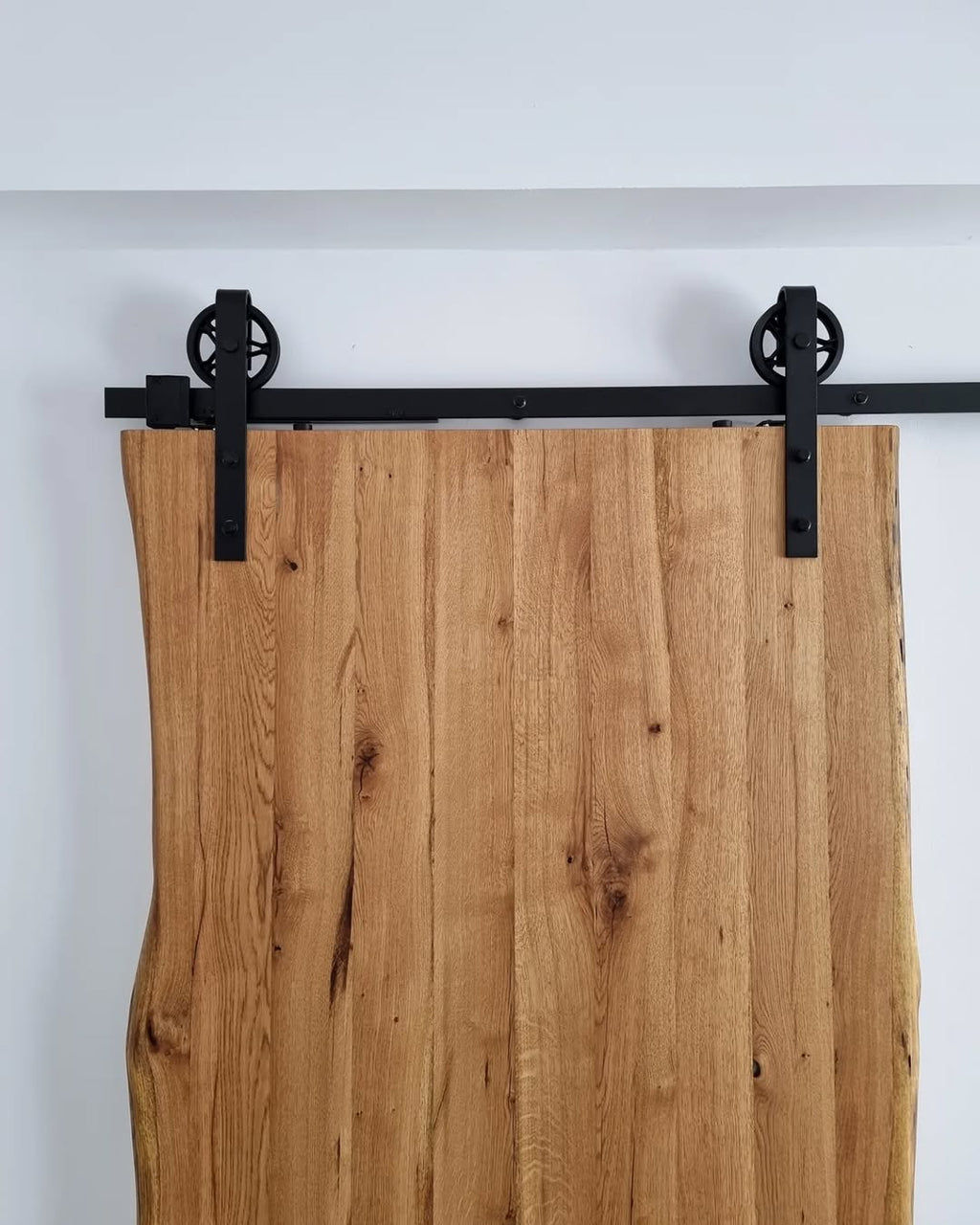 Solid Wood Sliding Barn Door - Custom Artisanal Interior Door with Hardware - Homeartparis production