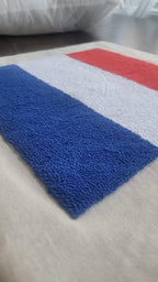homeartparis Dutch Flag Punch Needle Pillow Cover, Netherlands Linen Cushion Case, Travel Souvenir Gift, Textured Decor 16x16