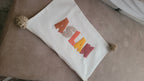 Personelized baby pillow Text  Pillow, Punch Needle Personalized Cushion Cover, Rectangular Name Pillow, Linen Decor Gift