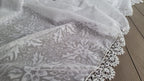 Traditional Handmade Lace Headscarf / Vintage Root Dyed Kerchief - Homeartparis production