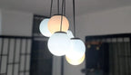 Modern White Glass Globe Pendant Light Homeartparis production