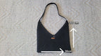 Home art paris Elegant Black Crochet Evening Bag - Designer Hand-Knitted Shoulder Bag by Seval Özsoy - Unique Formal Crossbody Purse with Vegan Leaher Strap