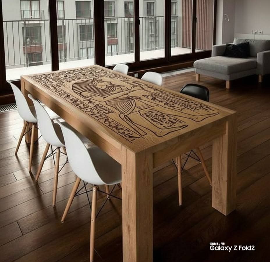 Antique Art Series: Hand-Carved & Pyrography Spruce Wood Table - Homeartparis production
Important Note: Free Worldwide Shipping & Secure Delivery!