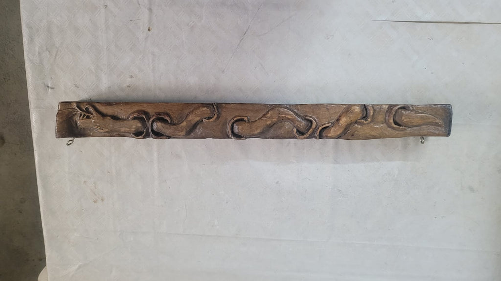 The Eternal Loop: Mythological Hand-Carved Snake Masterpiece (75 cm) - Homeartparis production