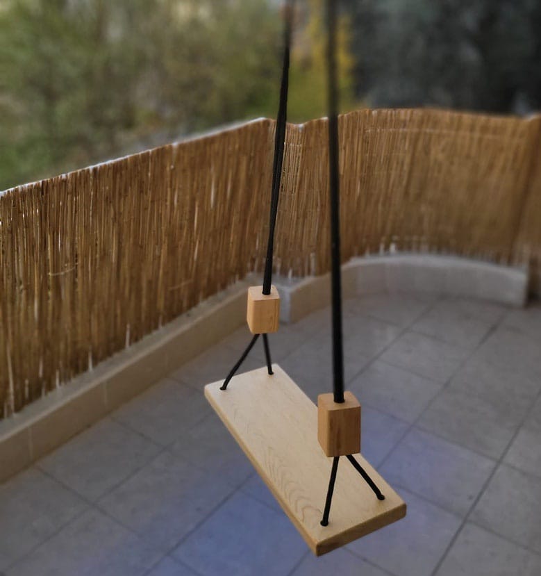 Decorative Hanging Seat, wooden swing, indoor / out door