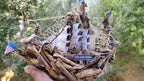 The USS John Adams Wooden Model Boat Driftwood Art Homeartparis production