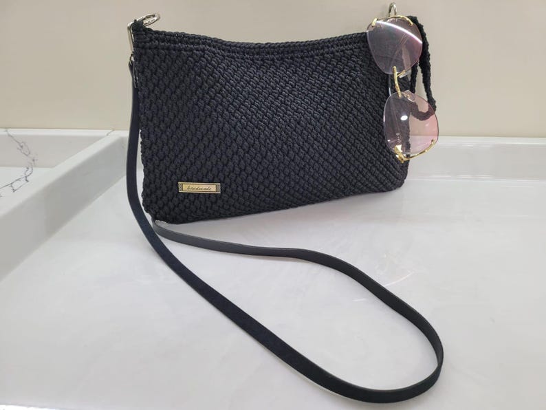 Crochet Bag, Handmade Convertible Shoulder Bag & Handbag, Elegant Purse, Gift for Her by SevalDesing