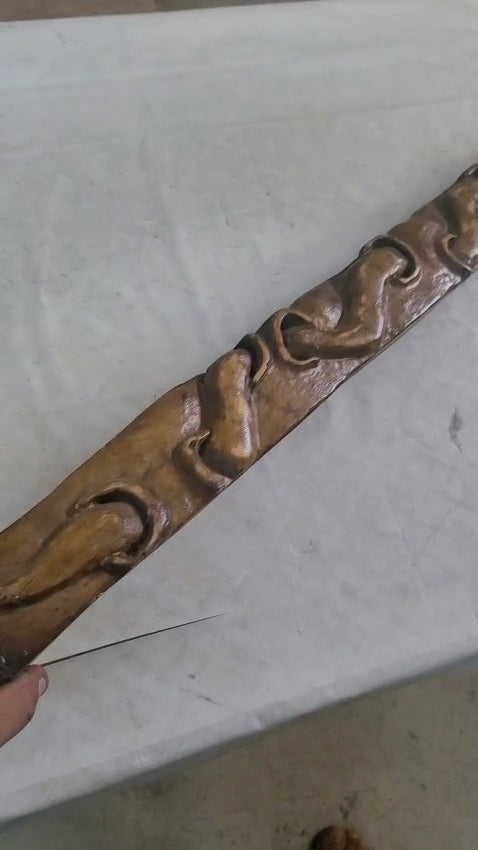 The Eternal Loop: Mythological Hand-Carved Snake Masterpiece (75 cm) - Homeartparis production