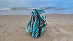 Ethnic Boho Backpack - Handwoven Authentic Kilim Pattern Travel Bag by Seval Özsoy - Unique Bohemian Rucksack - Artisan Kilim Accessory