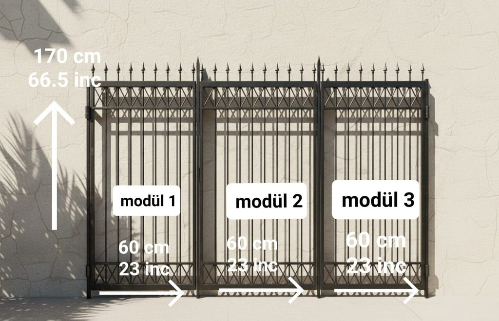 Expandable Modular Wrought Iron Fence System - Homeartparis production
Important Note: Free Worldwide Shipping Included on All Orders!
