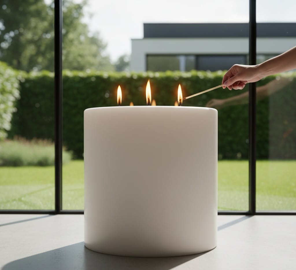 Giant Decorative Handmade Candle - 45 cm Height & 40 cm Diameter Homeartparis production
Product Description: