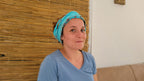Vintage Natural Root Dyed Handmade Lace Scarf / Multi-Way Bandana - Homeartparis production