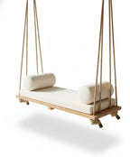 Modern Massive Wood Hammock-Style Hanging Swing - 140 cm - Homeartparis production