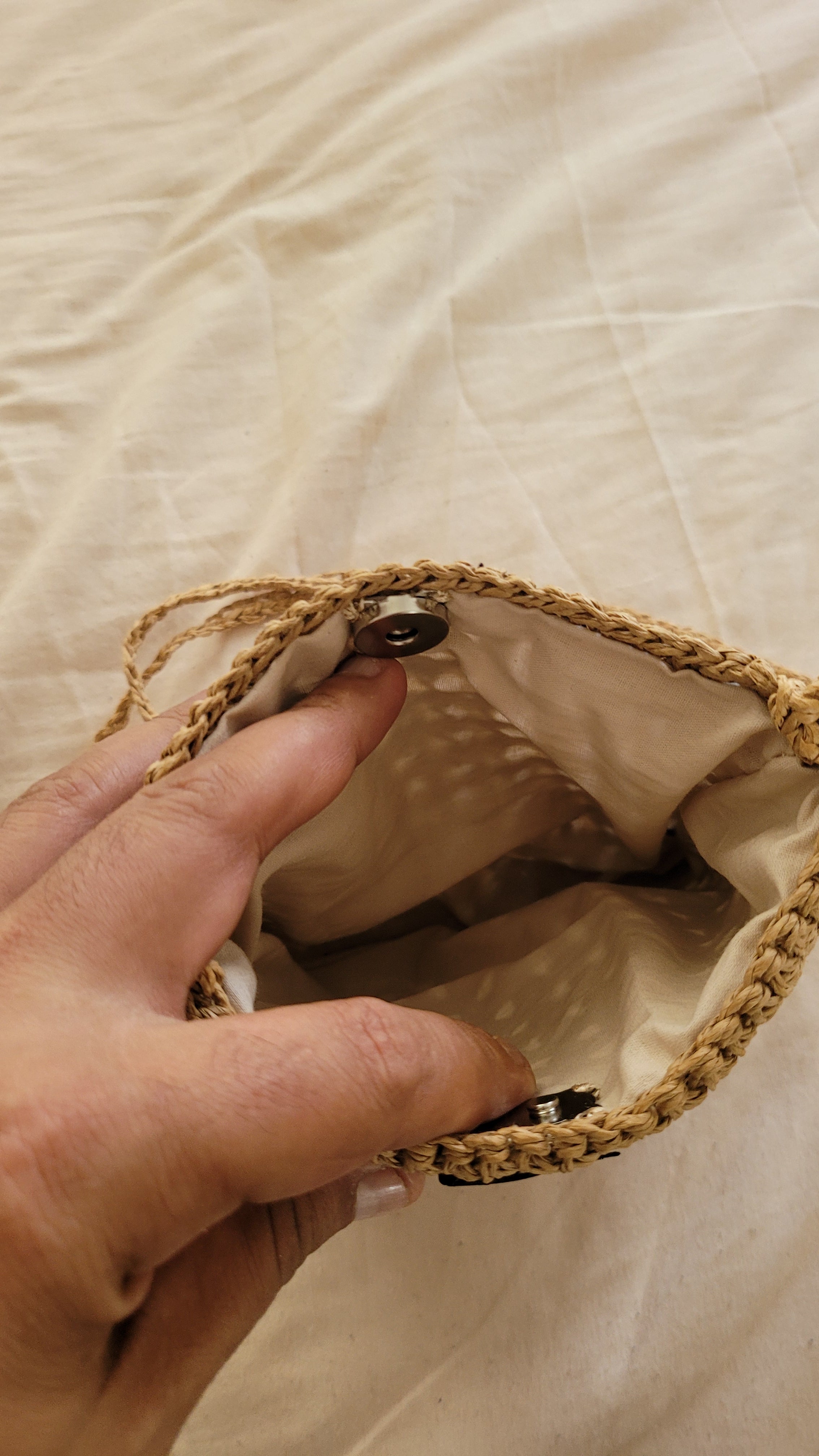 Minimalist Straw Crossbody Bag - Handmade Woven Raffia Style Purse by Seval Özsoy - Natural Boho Summer Bag - Unique Artisan Gift for Her